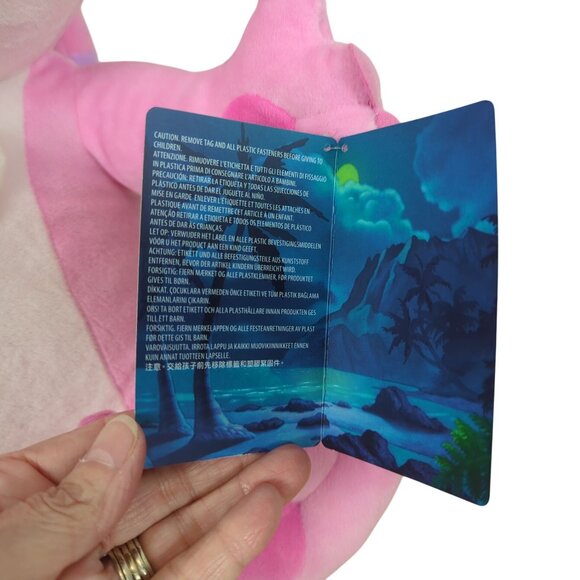 Disney Store Angel Plush Lilo & Stitch Pink Stuffed Animal 18" w/ Tags - Picture 11 of 16